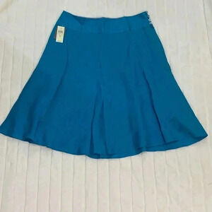 Women’s Ann Taylor Midi Blue Skirt Size 8 NEW‎ WITH TAGS